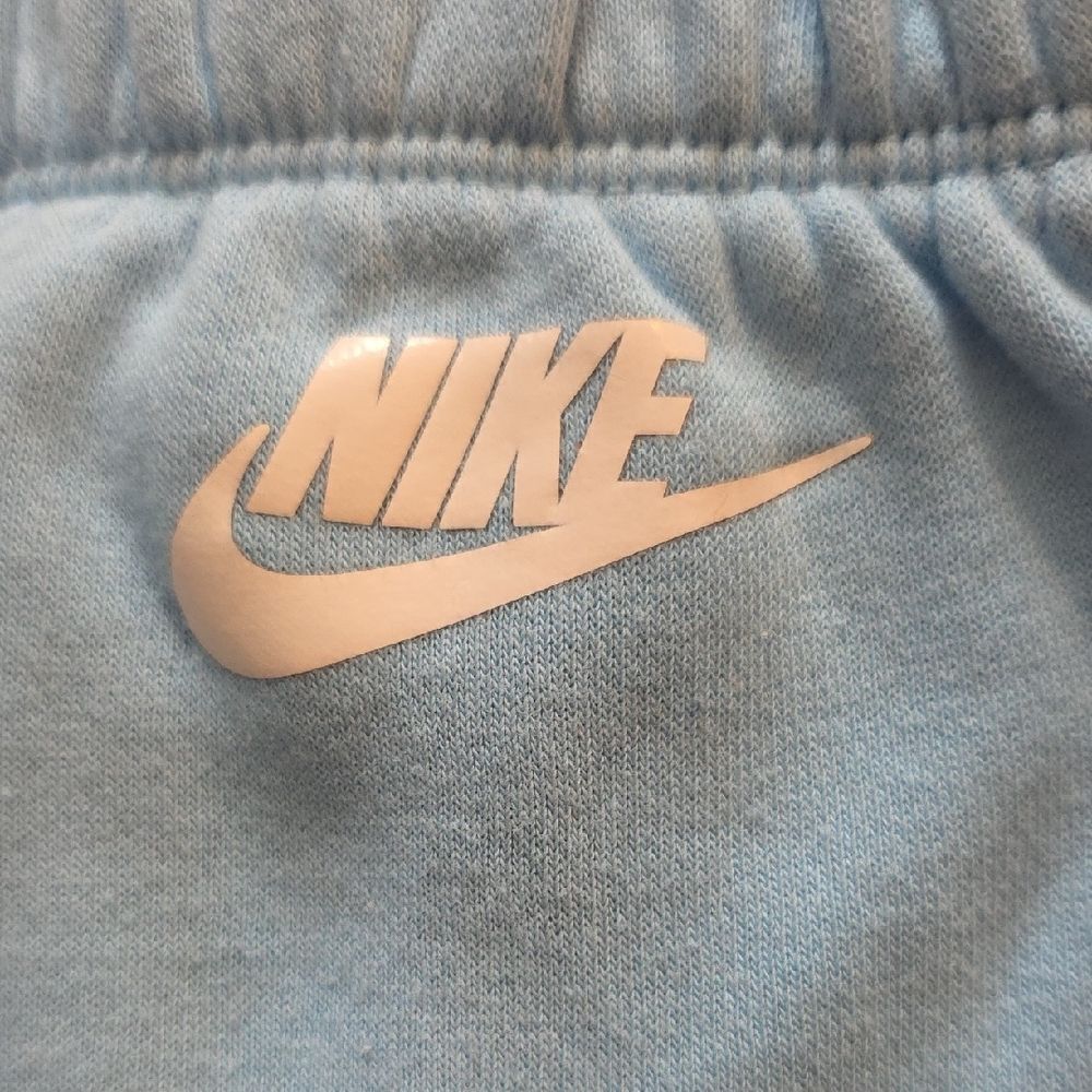Nike Kids Light Blue Joggers with Yellow Logo - Picture 4 of 6